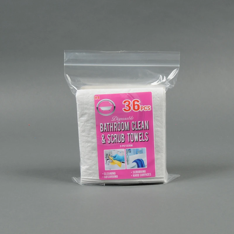 Disposable Cleaning Rags, White, 36-ct.