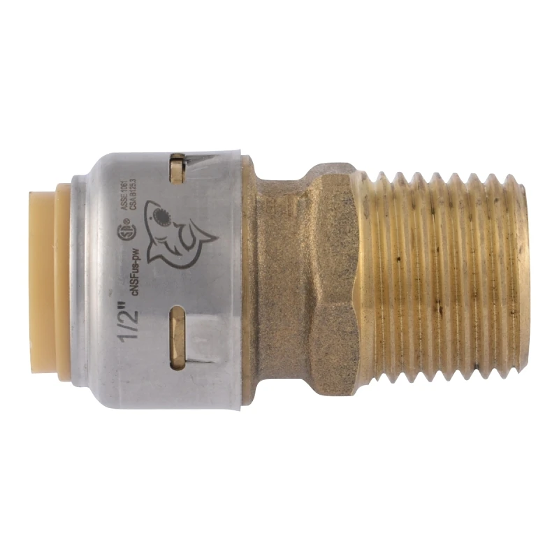 Pipe Connector, 1/2 X 1/2 In. Mnpt, 4-pk.