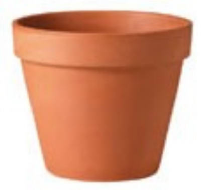 Terra Cotta Clay Plant Pot, 14 Inch Diameter, Durable Garden Planter