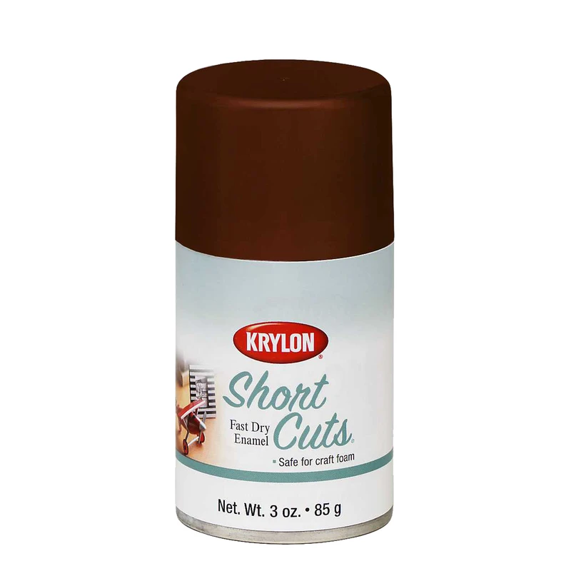 Short Cuts 3 Oz. High-gloss Enamel Spray Paint, Espresso - Fast Drying Finish