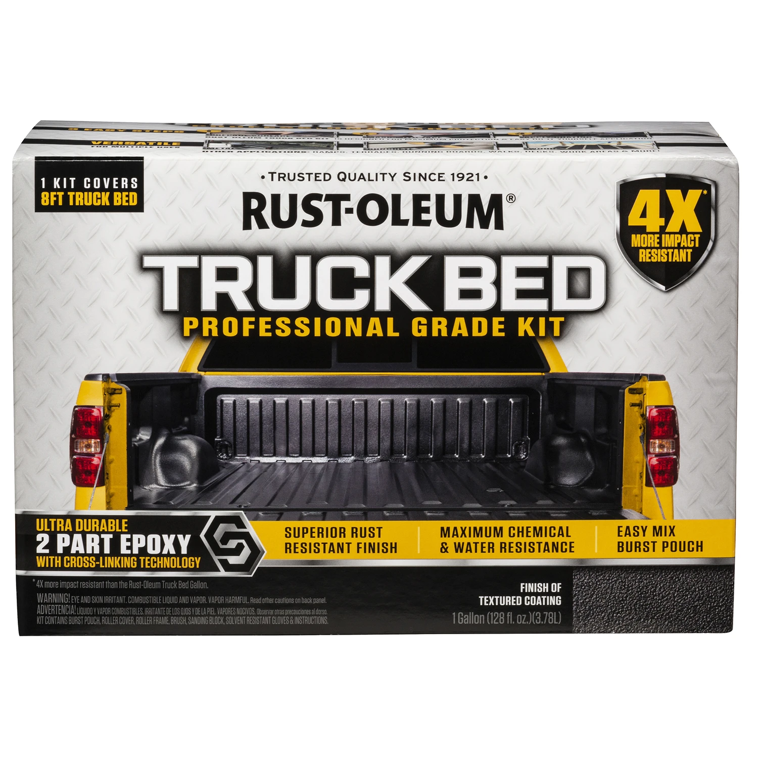 Professional Grade Textured Black Truck Bed Liner Kit 128 Oz