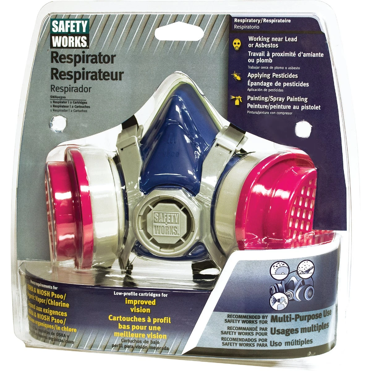 Multi-purpose Respirator, Half Mask P100