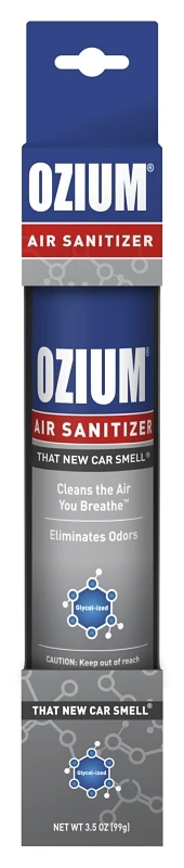 Car Air Sanitizer Aerosol Spray, New Car Scent, 3.5 Ounce Can