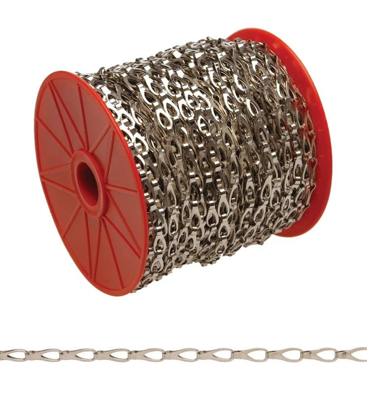 #3 82 Ft. Chrome-plated Low-carbon Steel Coil Chain For Crafts Sold By The Foot