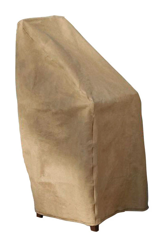 Tan Stack Chair And Barstool Protective Cover