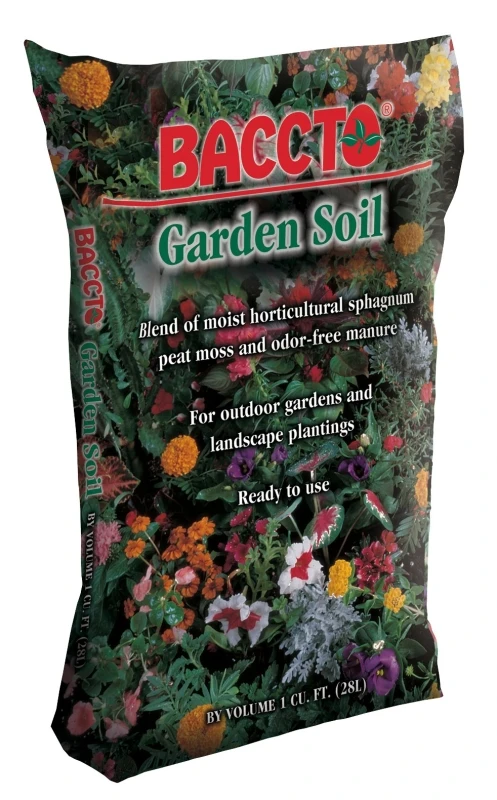 Garden Soil With Peat, 1 Cubic Foot Bag, Premium Organic Soil Mix