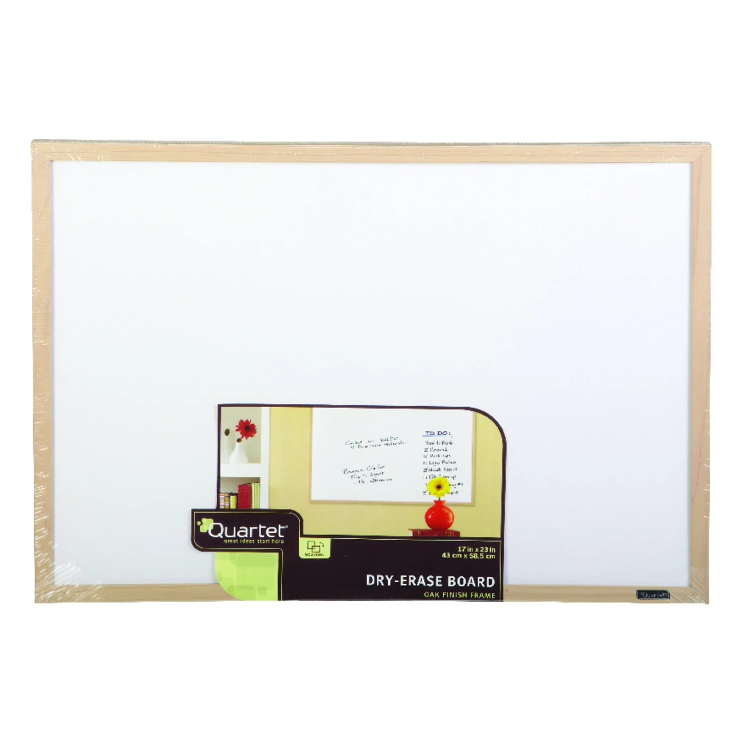 Dry Erase Board With Oak Frame, 17 Inches By 23 Inches