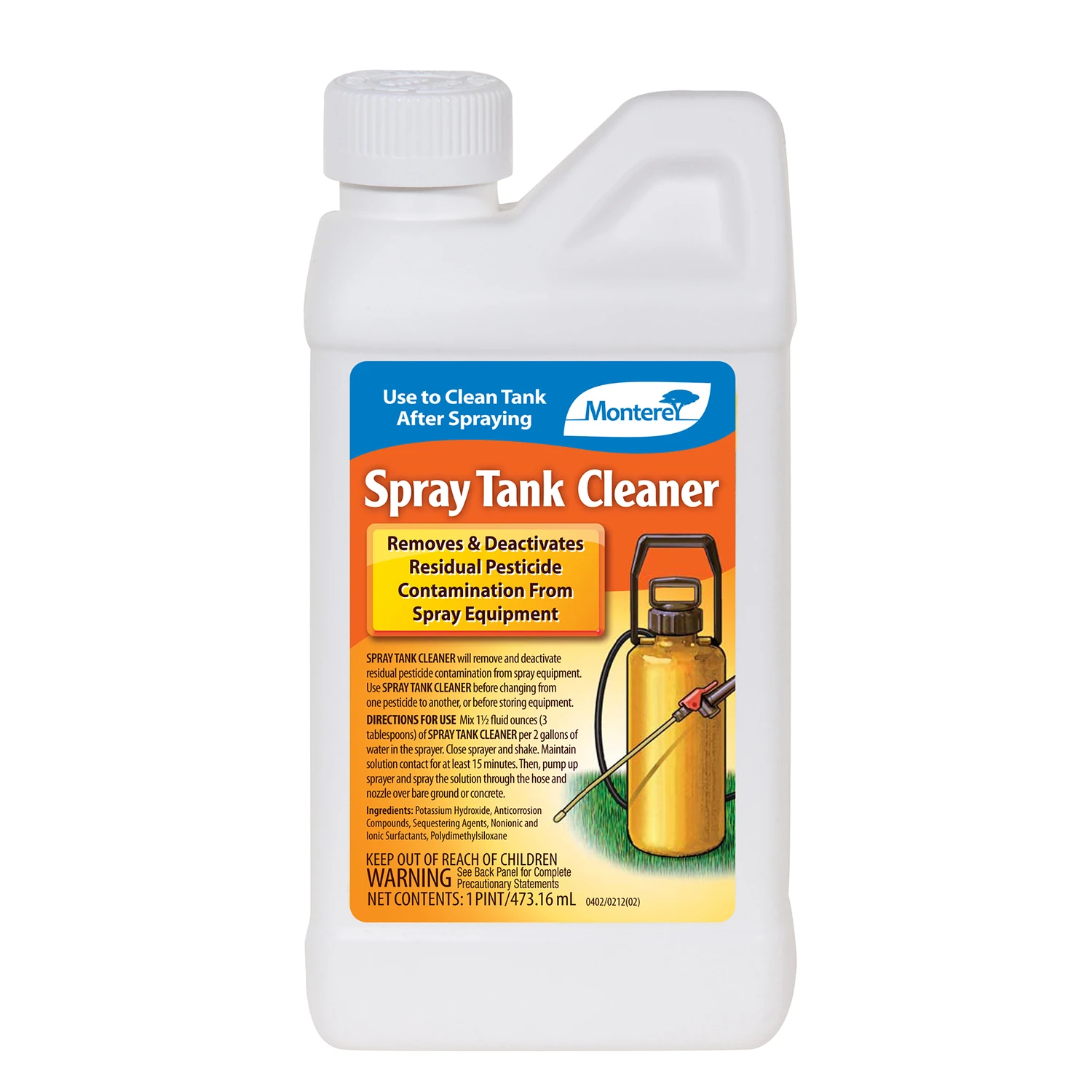 Spray Tank Cleaner, Pint Size, Heavy Duty Cleaning Solution For Agricultural And Industrial Spray Tanks