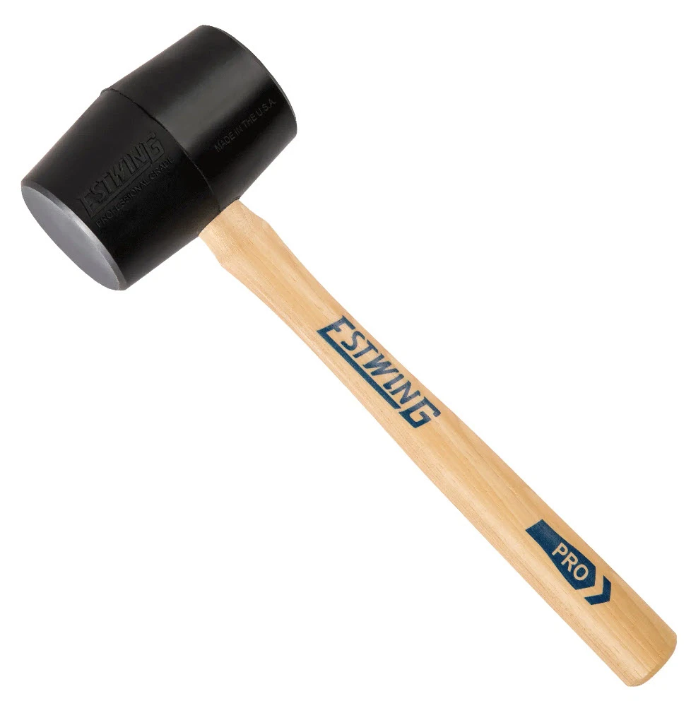 12 Ounce Deadhead Rubber Mallet With Shock Absorbing Handle