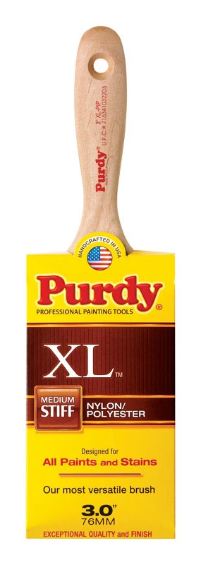 Xl Pip 3 Inch Wide Flat Nylon Polyester Paint Brush Model 144324330