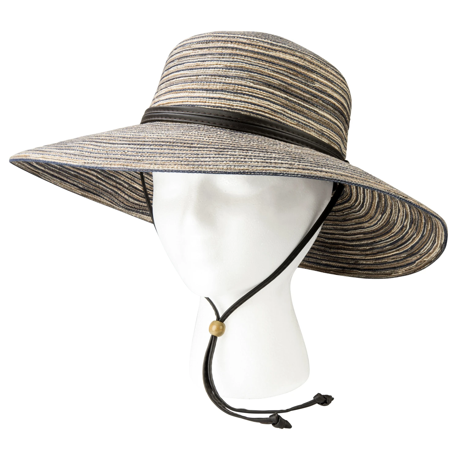 Women's Earth Brown Wide Brim Sun Hat For Outdoor Protection