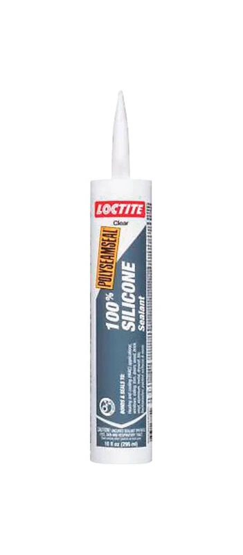 Polyseamseal Kitchen And Bath Sealant, 100 Percent Silicone, Clear, 10 Ounce Tube