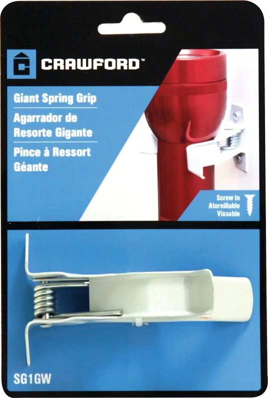 1-1/2-inch White Giant Spring Grip