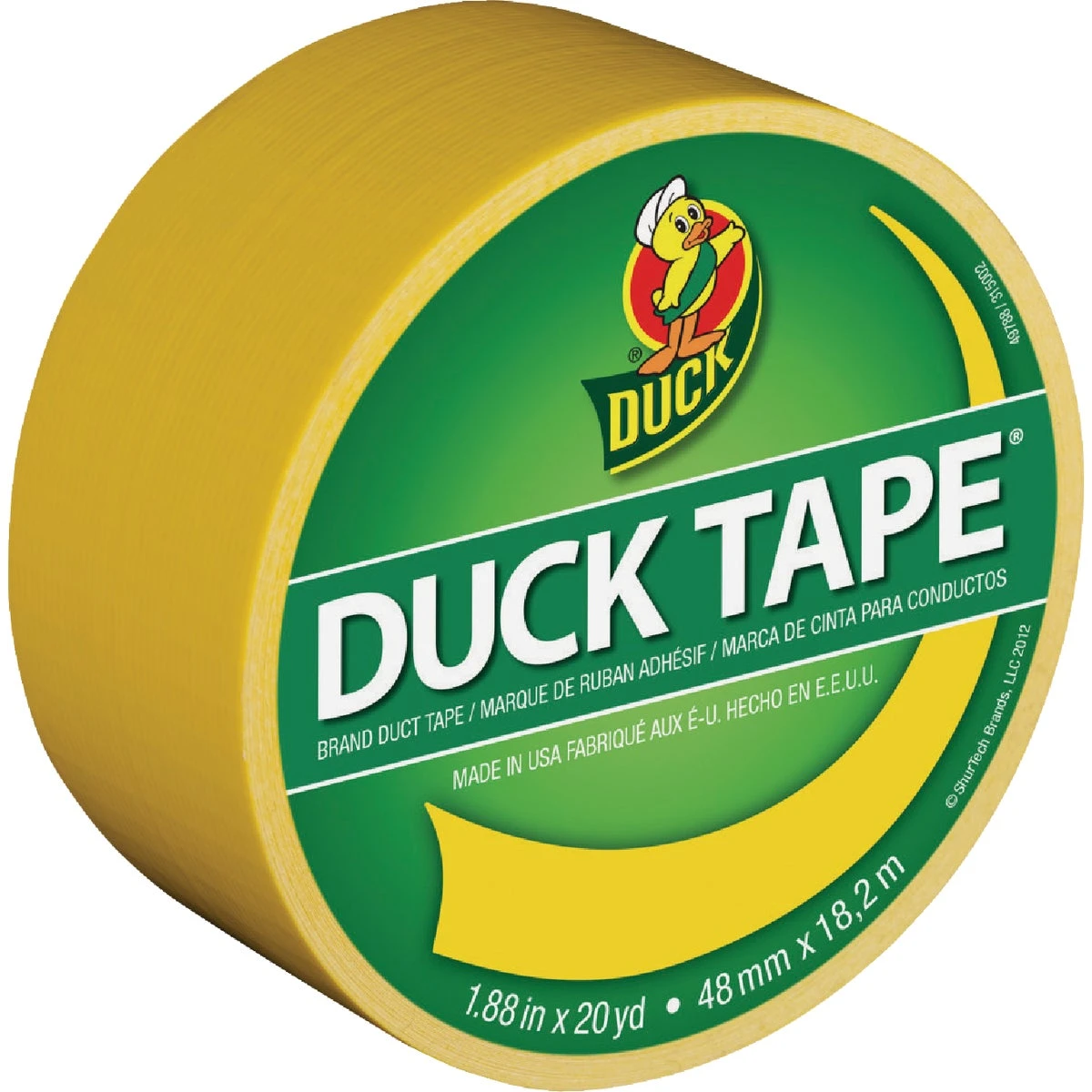 All-purpose Yellow Duct Tape 1.88 Inch By 20 Yard Roll