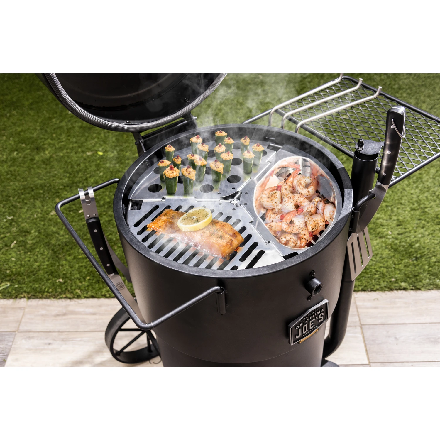 Three Piece Stainless Steel Grate Kit Compatible With Bronco Drum Smoker