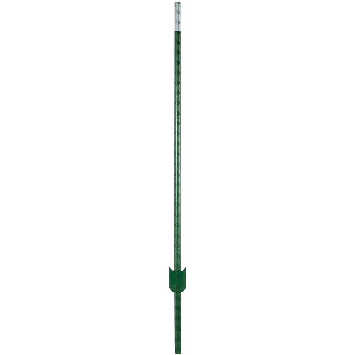 Studded T-post, Green, 6 Ft. X 1-1/4 In.