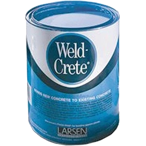 Weld-crete High Strength Polyvinyl Acetate Homopolymer Concrete Bonding Agent 1 Gallon