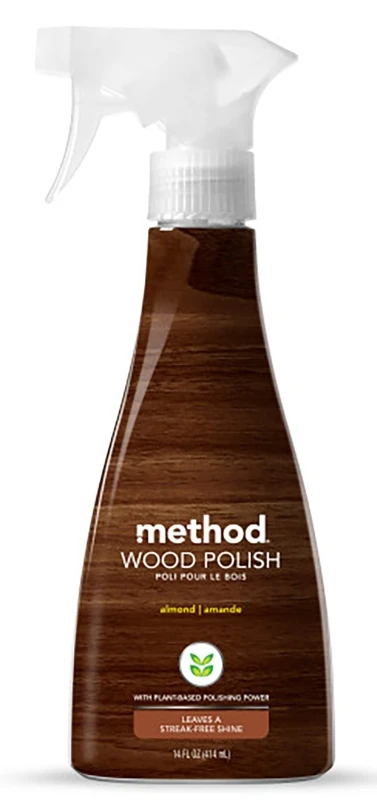 Almond Scented Wood Polish 14 Ounce Bottle For Furniture Care And Shine