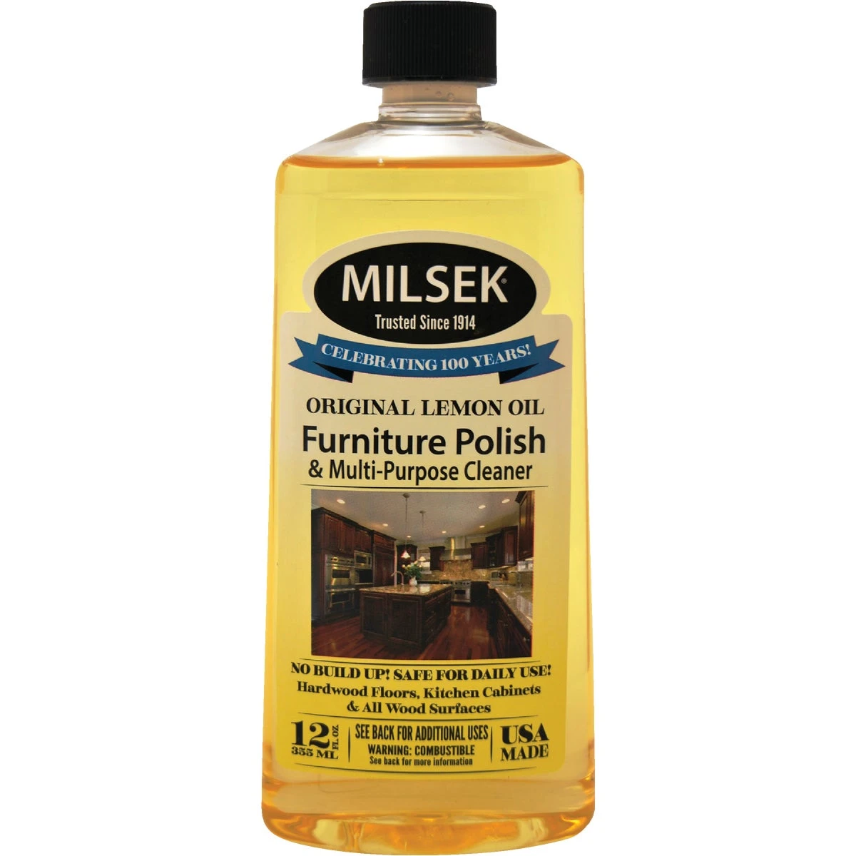Furniture Polish & Multi-purpose Cleaner, Lemon Oil, 12 Oz.