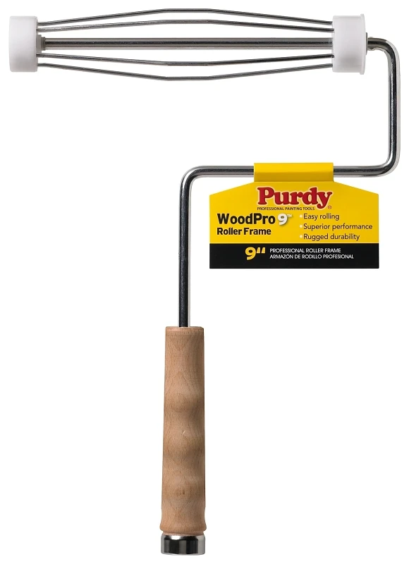 9 Inch Paint Roller Frame With Alderwood Handle For Smooth Painting