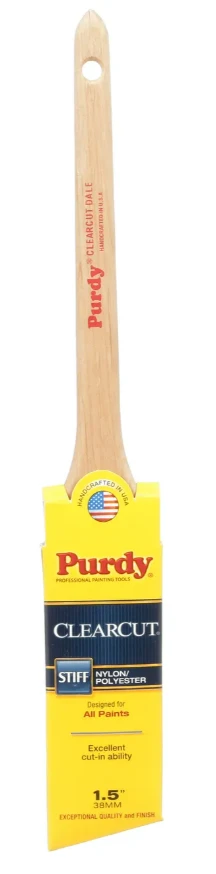 Clearcut Dale Angular Trim Paint Brush, 1.5 Inch, Precision Angled Bristles For Detailed Painting