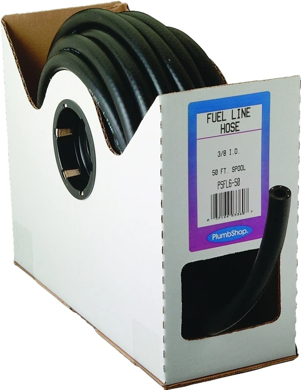 Fuel Line Reinforced Pvc Hose, Black, 3/8 In. Id X 5/8 In. Od Sold By The Foot