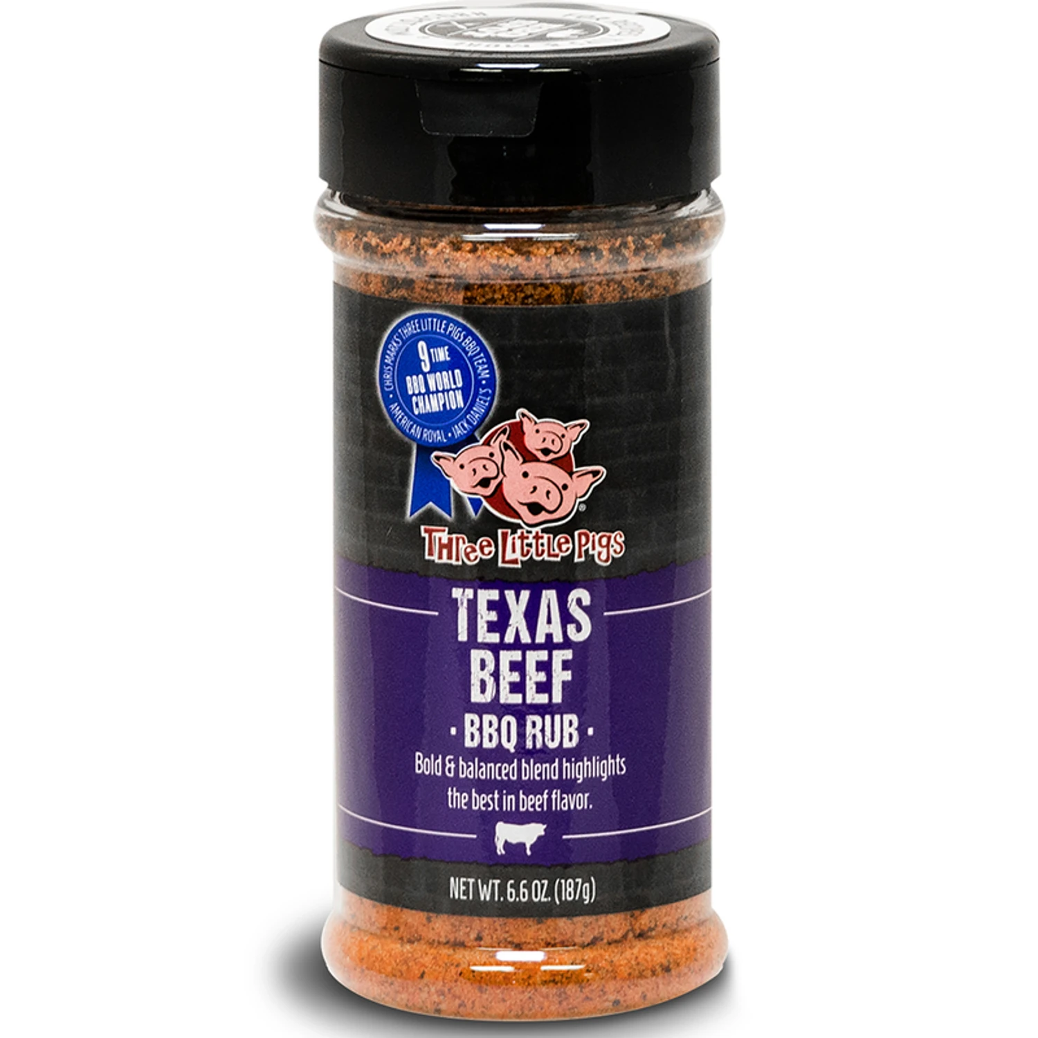 Texas Barbecue Beef Rub Seasoning, 6.6 Ounce Container