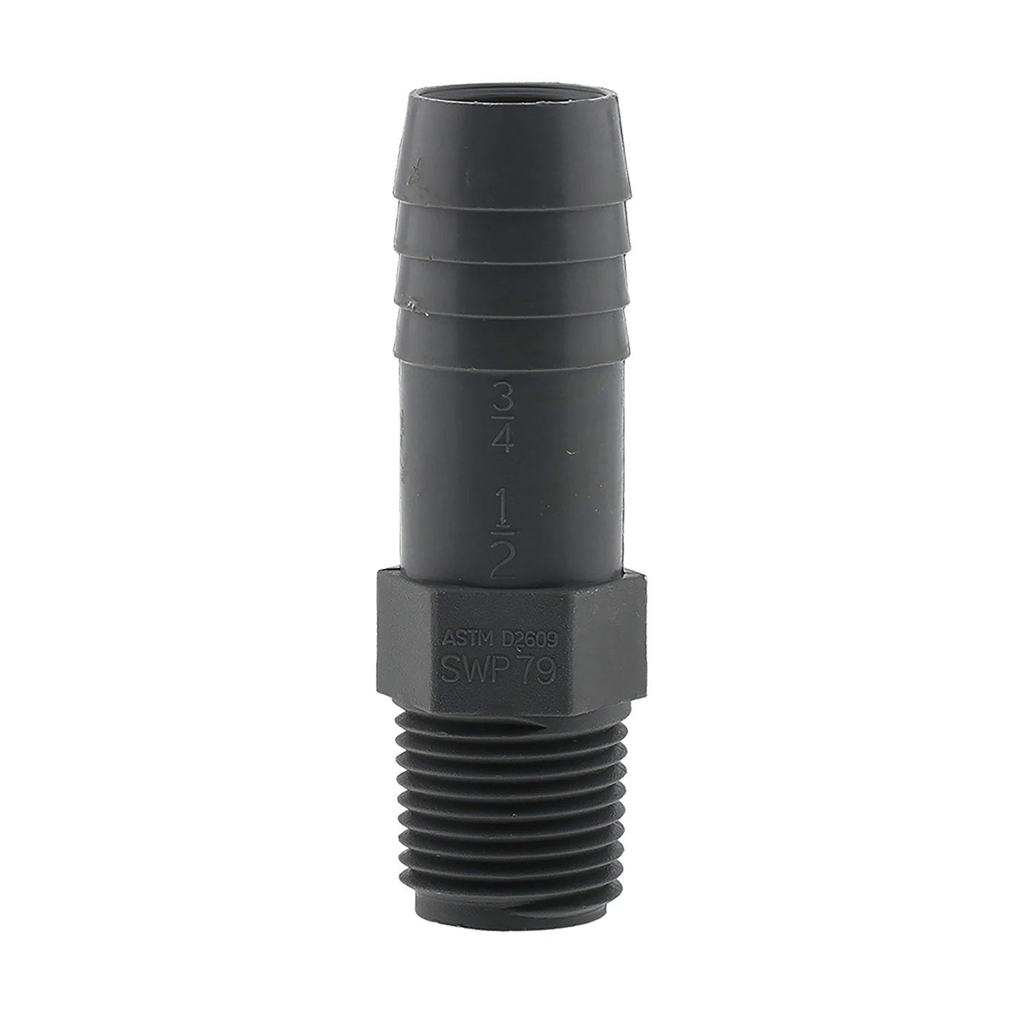 1/2 X 3/4 Insert Male Adaptor - Poly