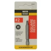 #2 Square Recess Screwdriver Bit, 2 In.