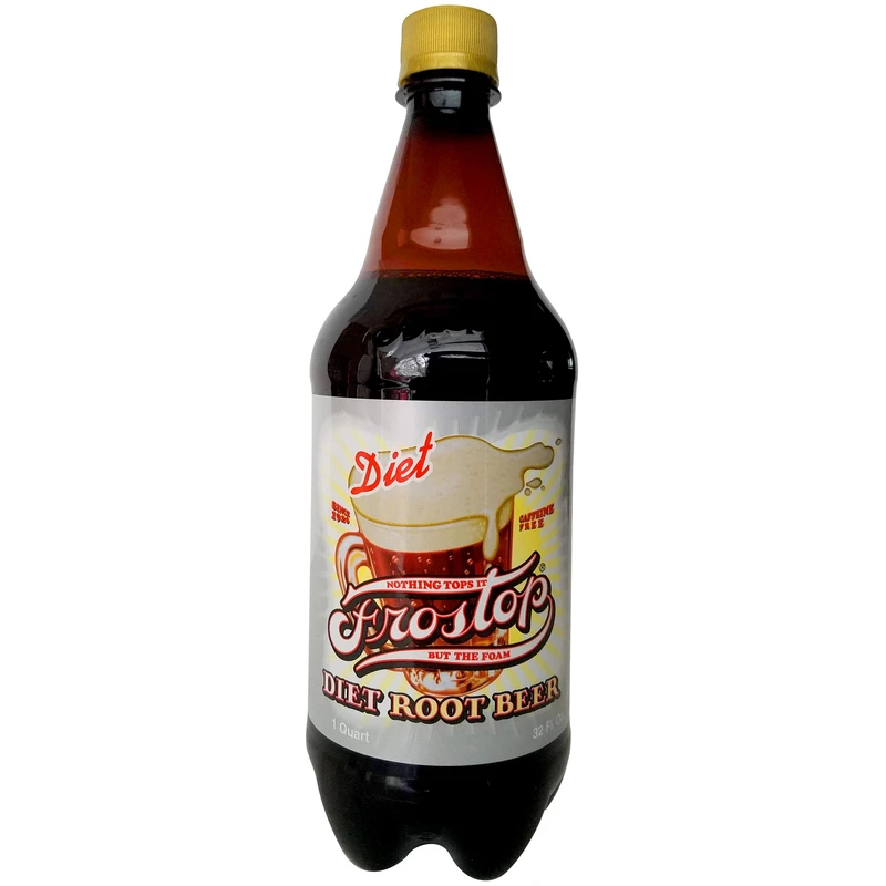 Diet Root Beer Soda, 32 Oz.