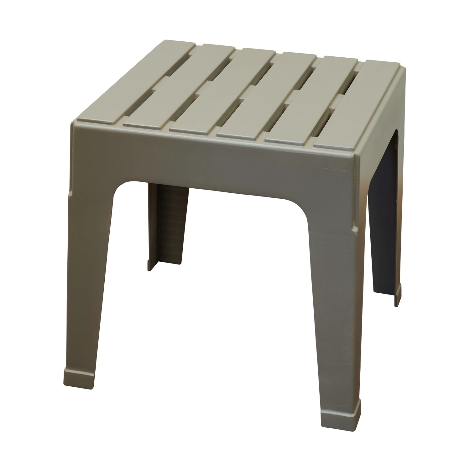 Big Easy Stack Table In Gray, 17.75 Inches By 18.9 Inches By 18.9 Inches
