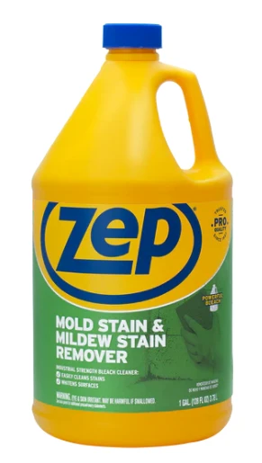 Mildew Stain Remover, Scrub-free Formula, 1 Gallon Container