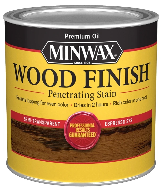 Wood Finish Penetrating Stain Expresso Color Half Pint