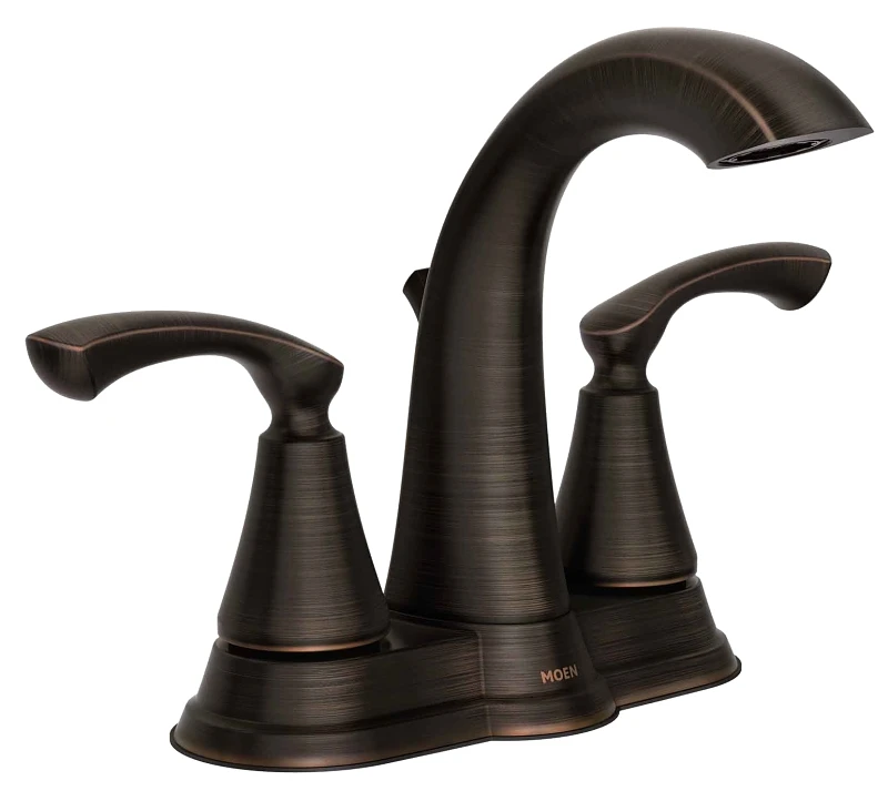Tiffin High-arc Two-handle Lavatory Faucet In Mediterranean Bronze Finish