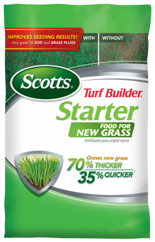 Turf Builder Starter Food For New Grass Fertilizer, 42 Pounds, Covers 14,000 Square Feet