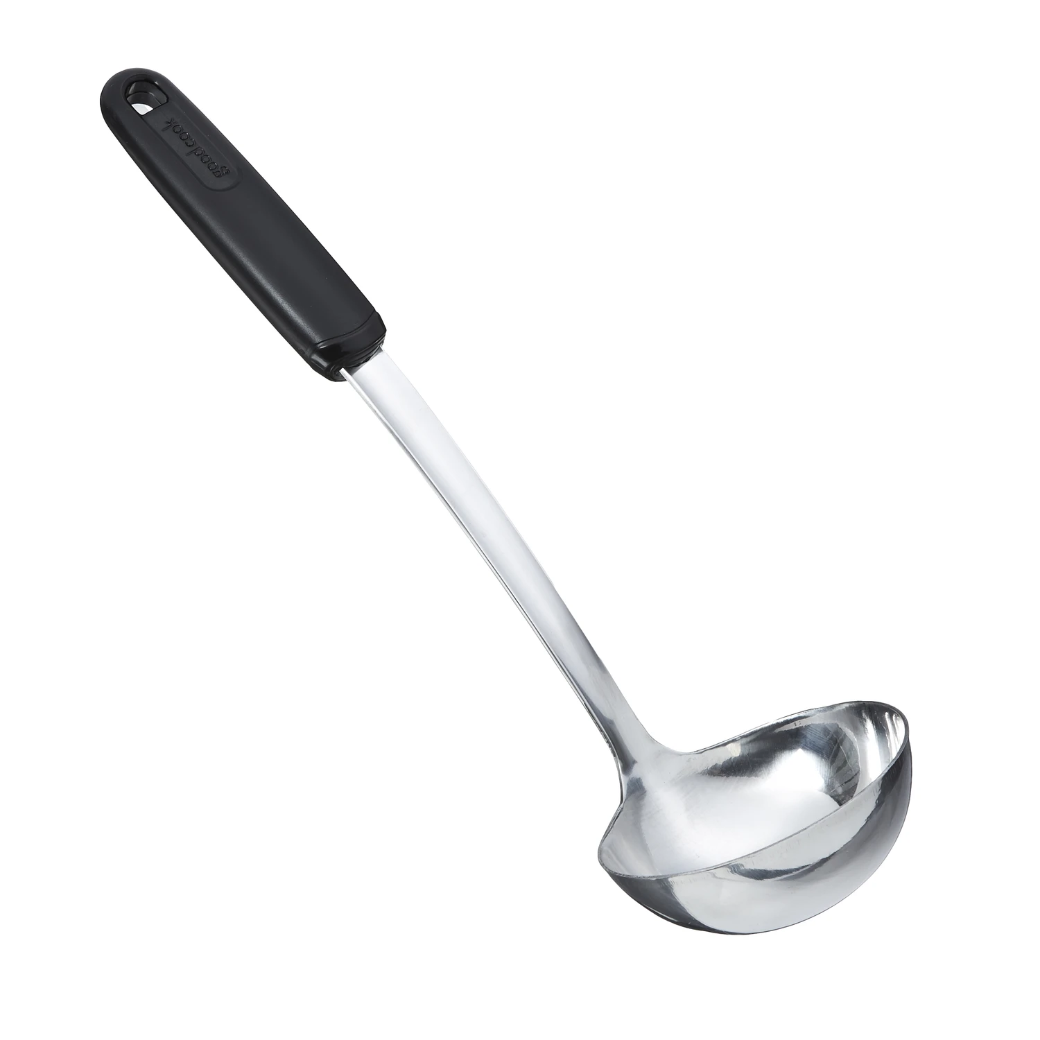 12 Inch Chrome And Plastic Ladle For Kitchen Use