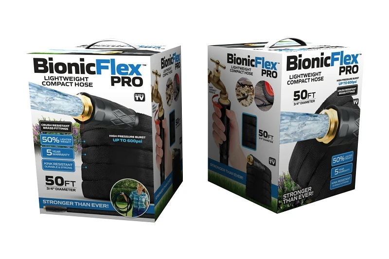 Bionic Force Pro Garden Hose With Brass Fittings, 5/8 Inch Diameter By 50 Feet Length