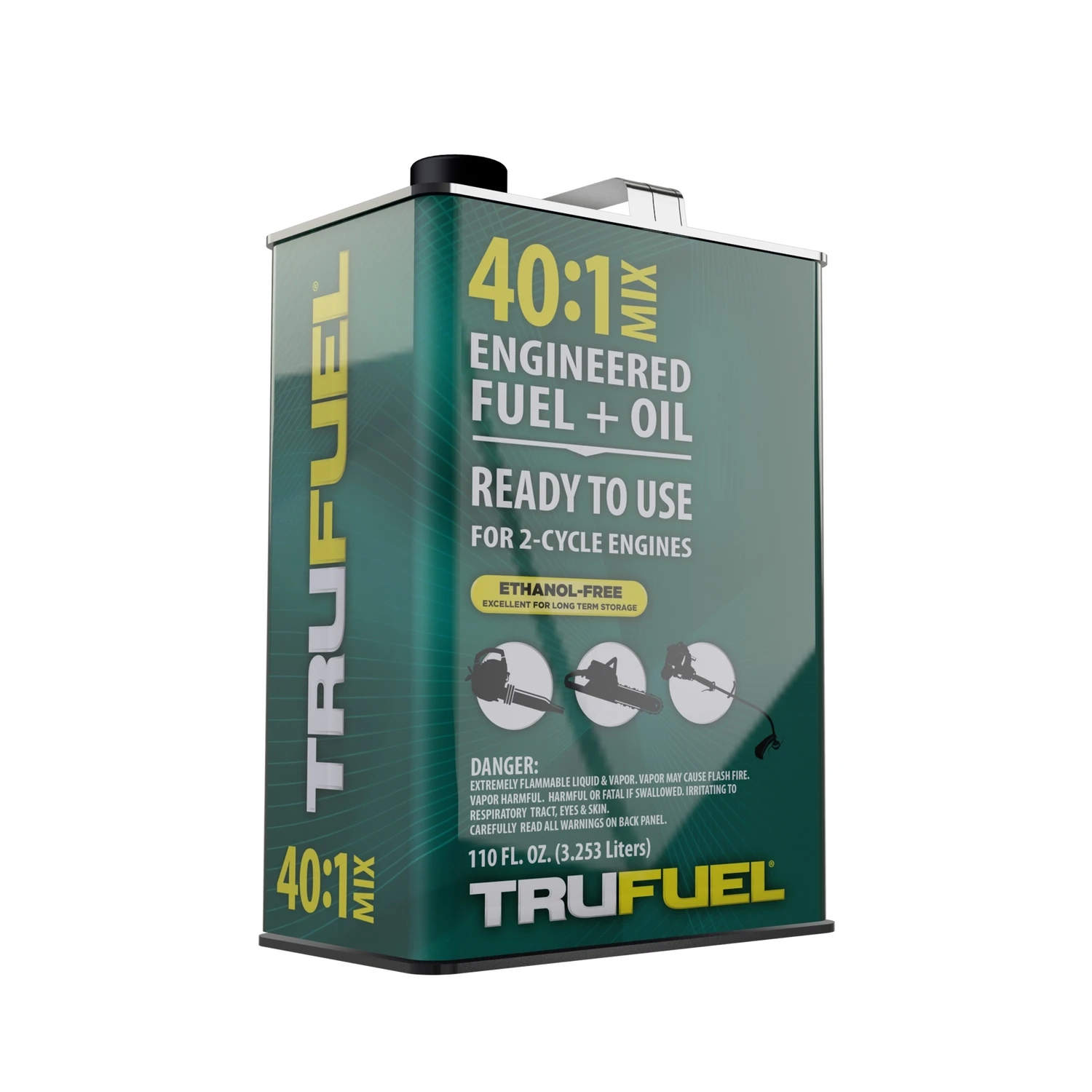 Pre-mixed 40 To 1 Fuel And Oil For Two-cycle Engines, 110 Ounce Bottle