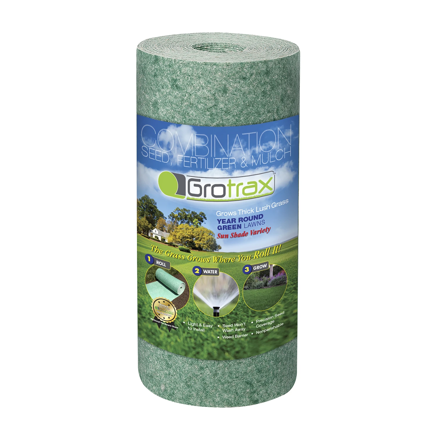 Year Round Quick Fix Grass Seed Roll, 1 Foot By 50 Feet