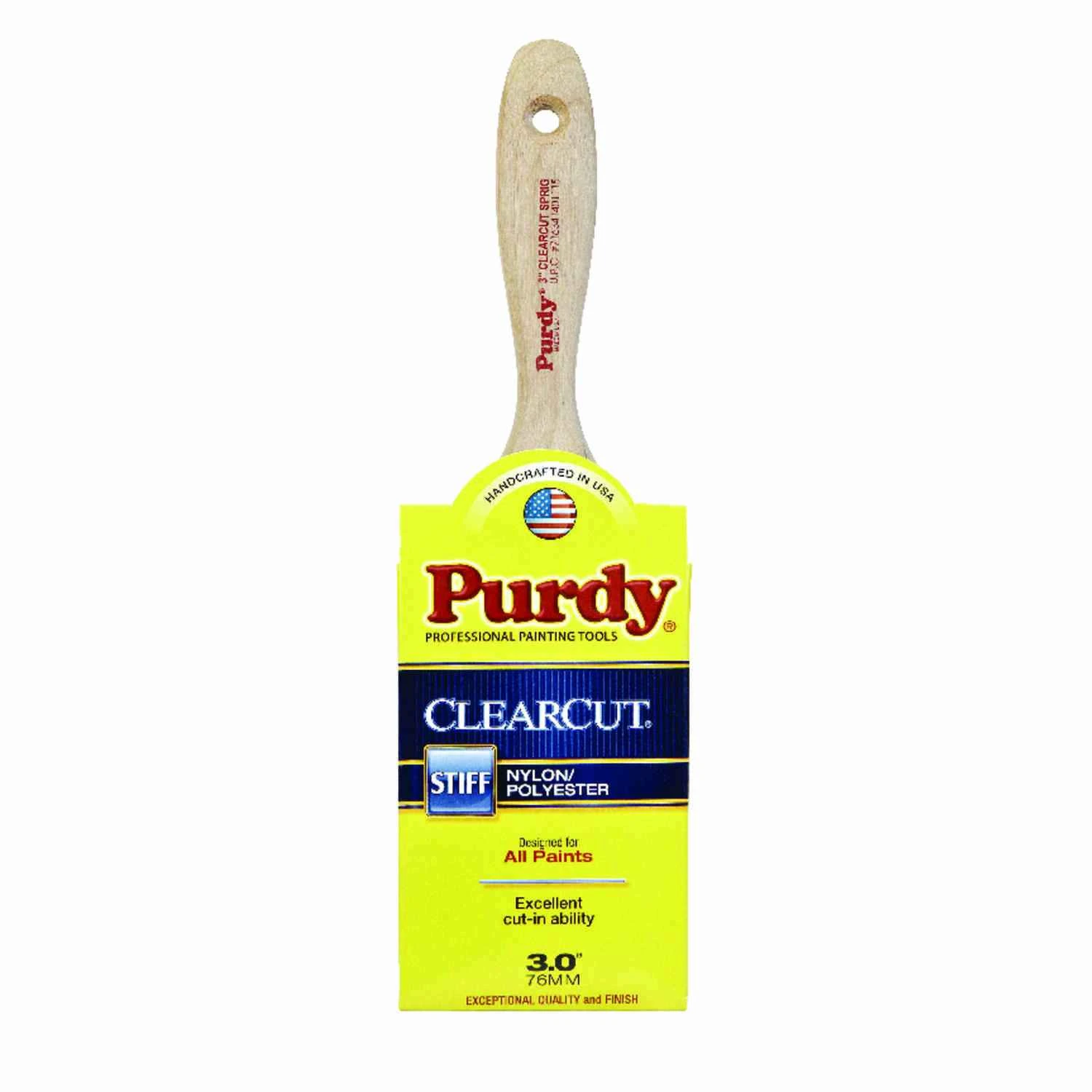 Clearcut Sprig Flat Trim Paint Brush, 3 Inch, High-quality Bristles For Precision Painting