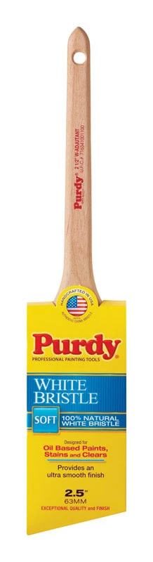 2.5 Inch Angular Sash And Trim Paint Brush With China White Bristles