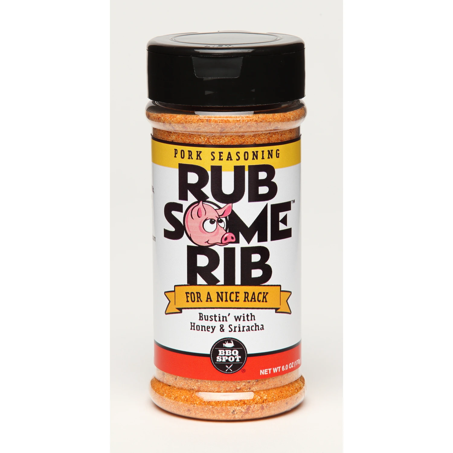 Rib Barbecue Rub Sweet And Heat Flavor 6.2 Ounce Container