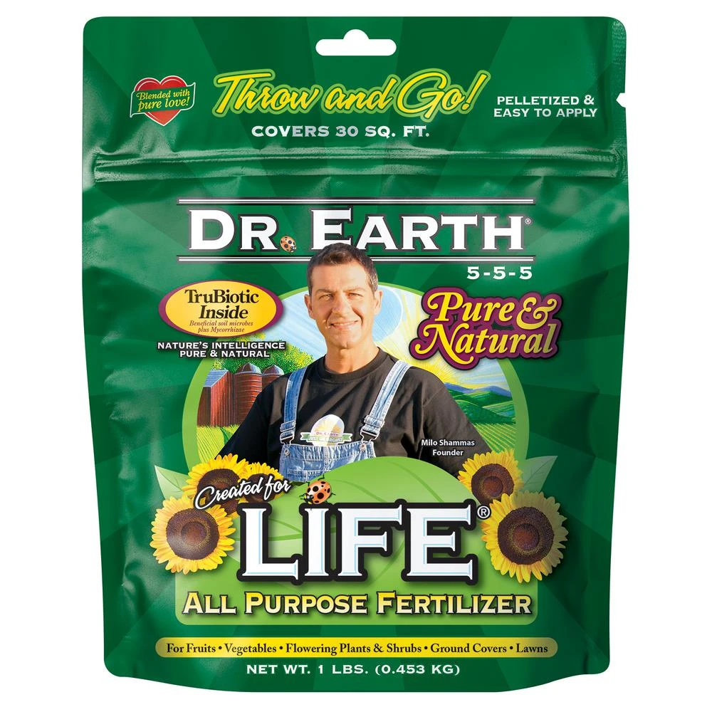 Life All Purpose Fertilizer 5 5 5, 1 Pound Bag