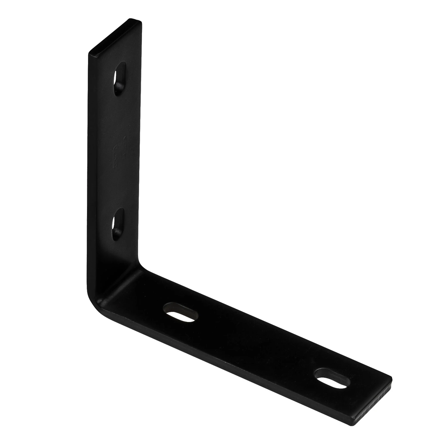Corner Brace Black Steel 6 And 1 Quarter Inch Heavy Duty Support Bracket
