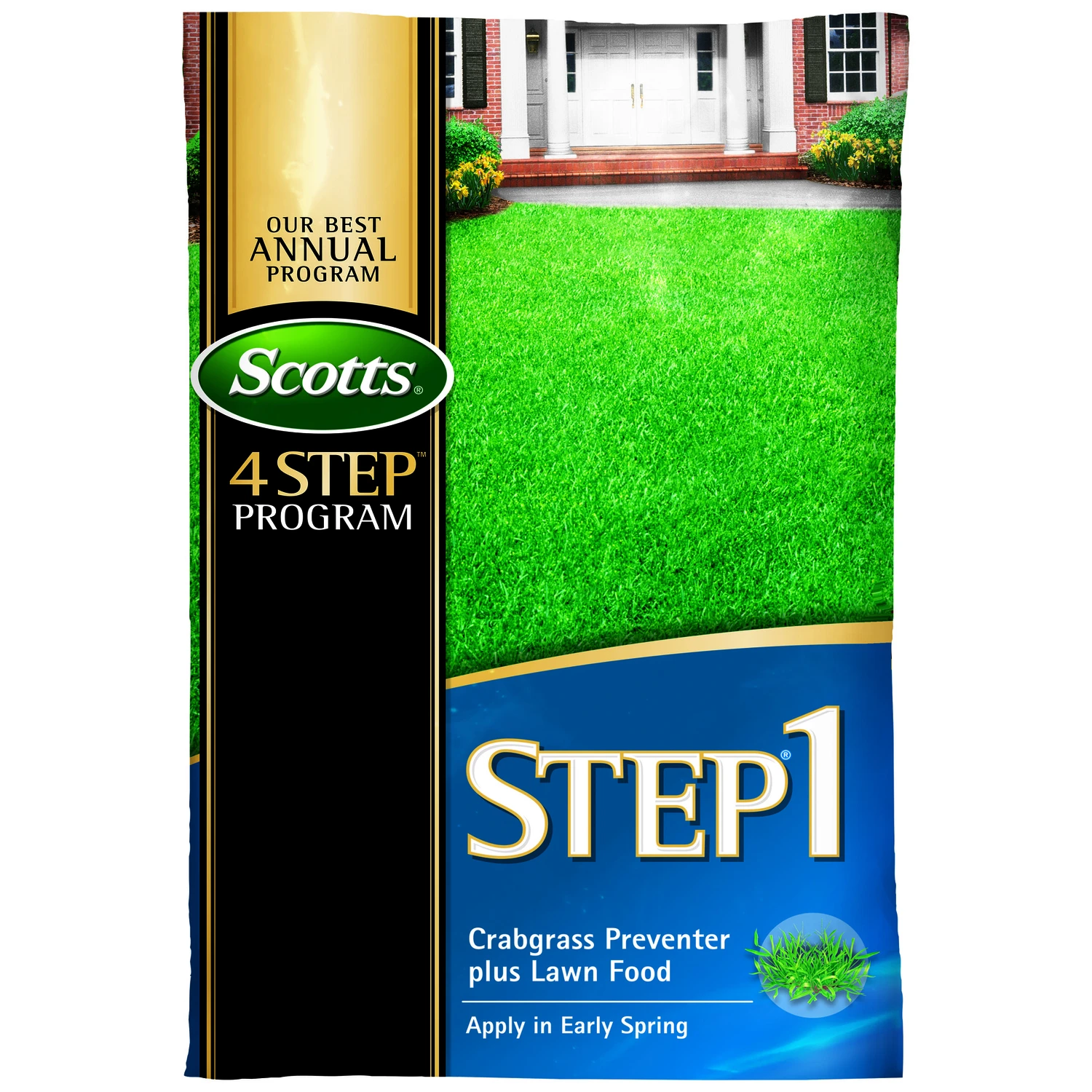 Step 1 Crabgrass Preventer Plus Lawn Food, 40.28 Pounds, Covers 15,000 Square Feet
