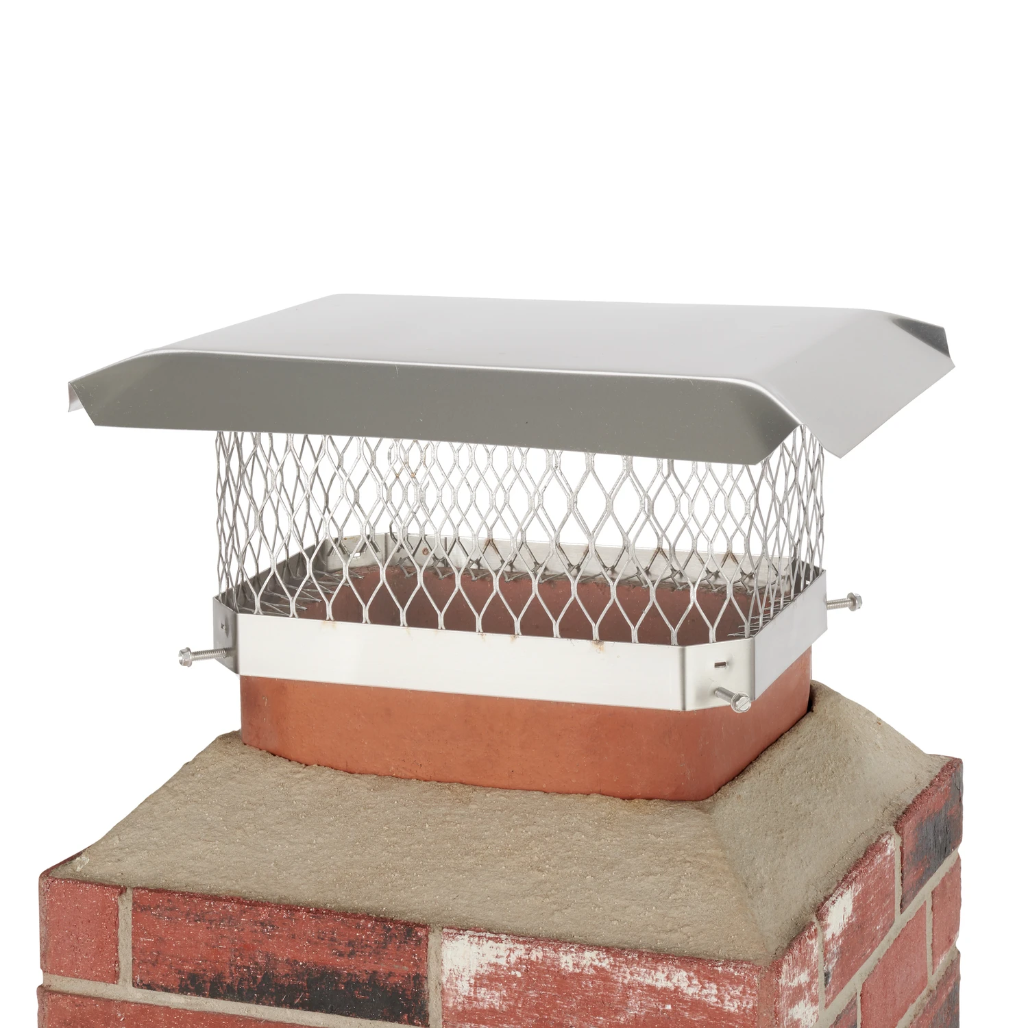 Single Flue Chimney Cap, Stainless Steel, 9 Inch By 13 Inch