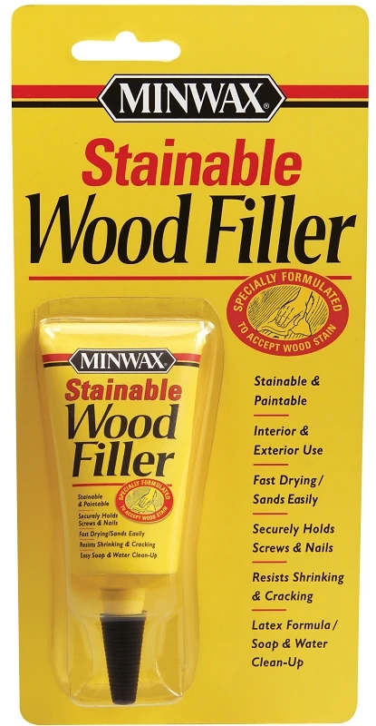 Stainable Wood Filler For Indoor And Outdoor Use, 1 Ounce
