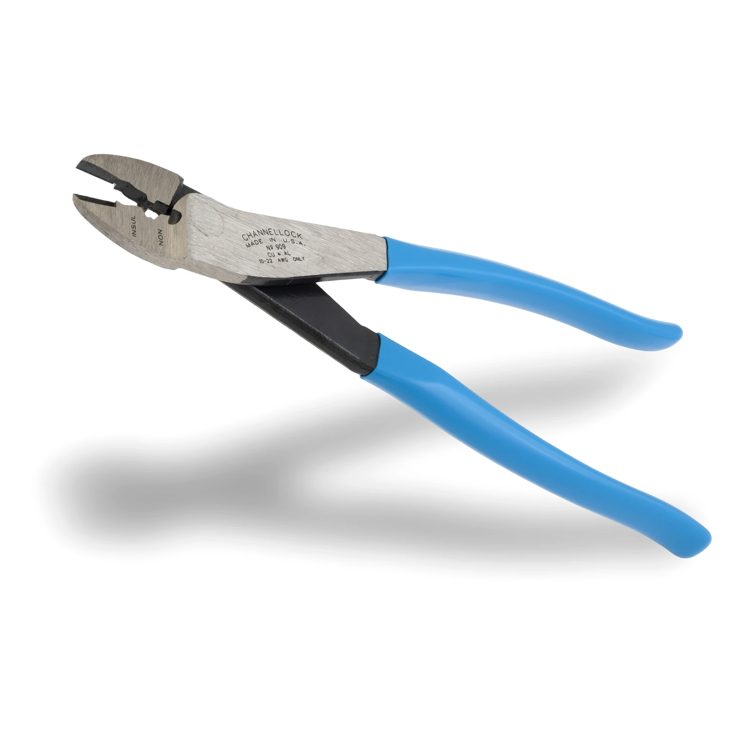 Crimping Tool With Cutter, 9.5-in.