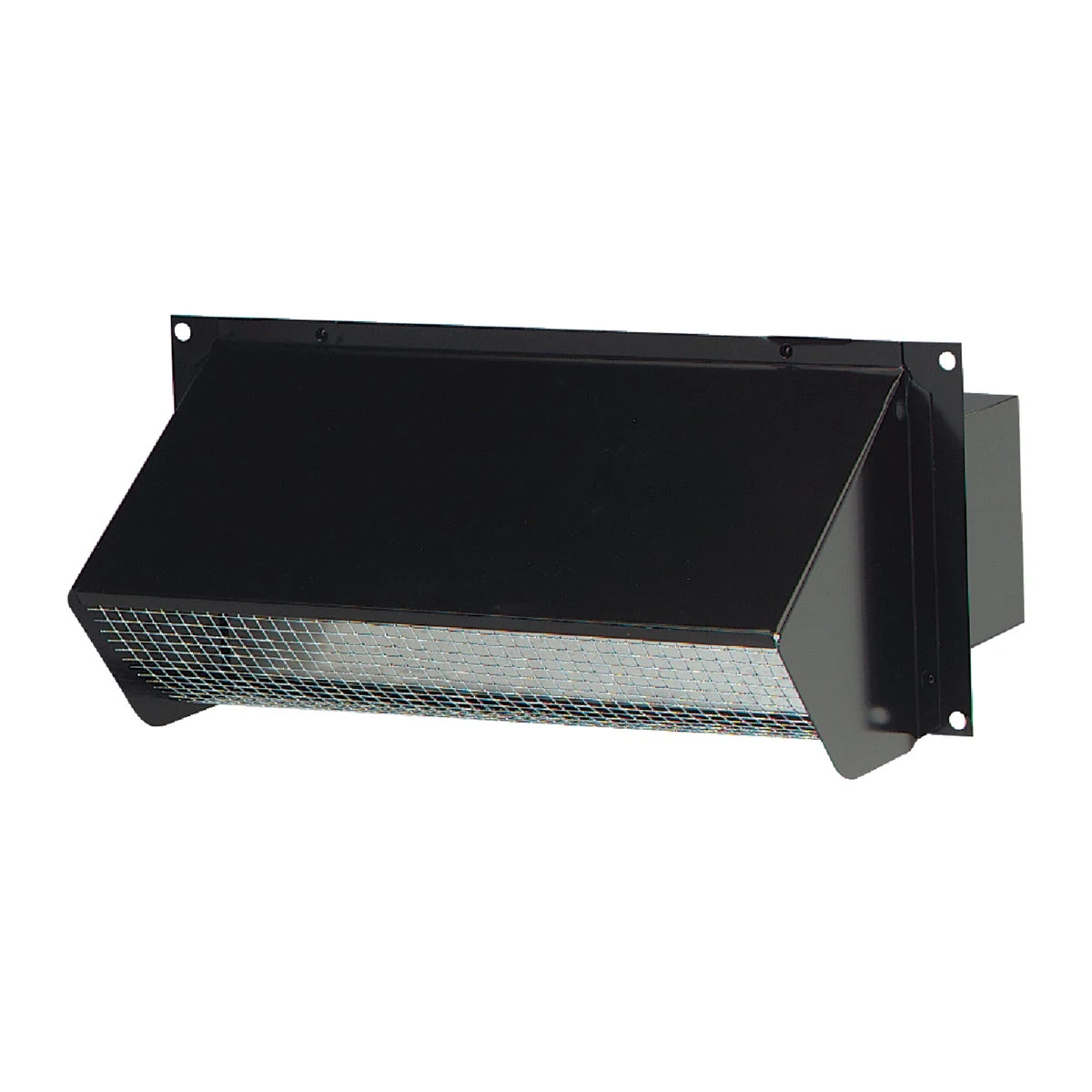 3-1/4 In. X 10 In. Black Galvanized Steel Wall Vent Cap Model 639