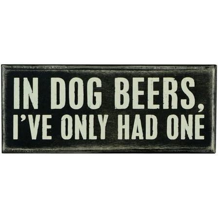 Vintage Style In Dog Beers Box Sign - 18027